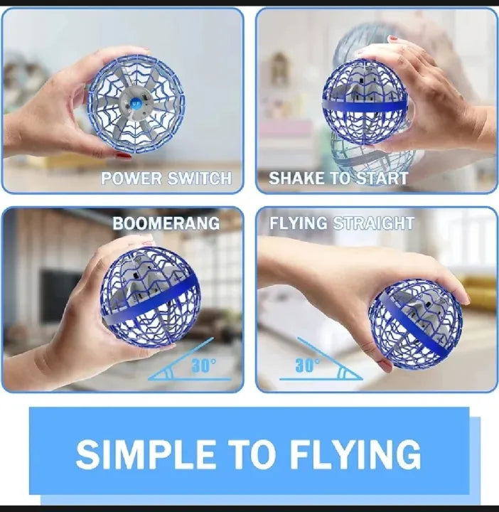 ⭐ Magic Flying Spinner Ball | LED Boomerang Hover Drone Toy