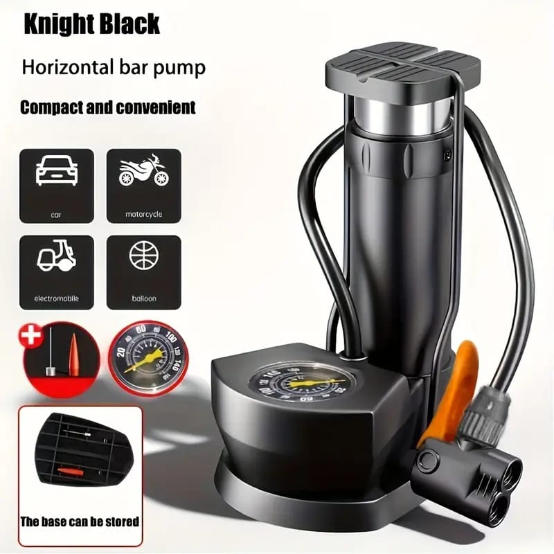 AirPro™ Portable Manual Air Pump – High-Pressure Inflator for Vehicles & Sports