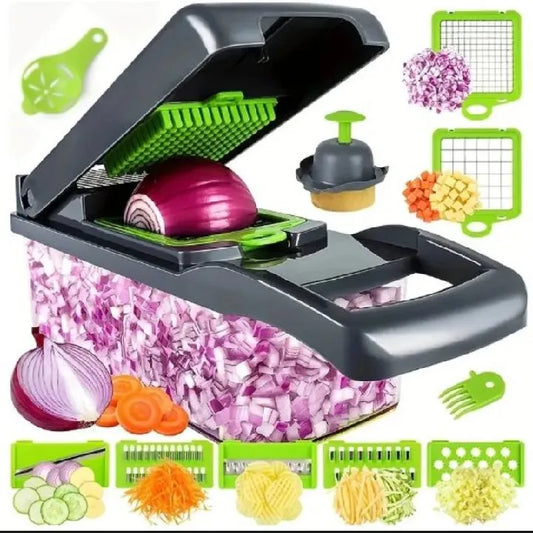 ⭐ Smart 14-in-1 Vegetable Chopper & Slicer | All-in-One Kitchen Food Prep Tool