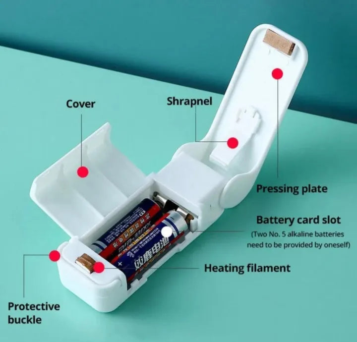 🔥 FreshLock Mini Portable Heat Sealer | USB Rechargeable Food Storage Saver