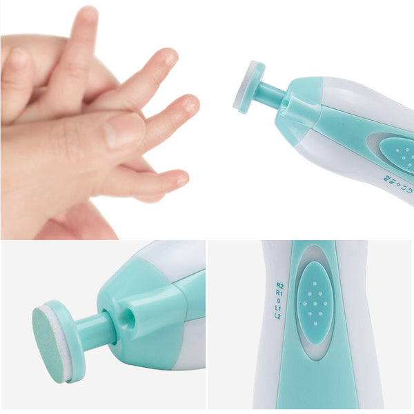 TinyTrim-Baby Electric Nail Trimmer | Safe Nail Clipper & Gentle File Kit For Newborns