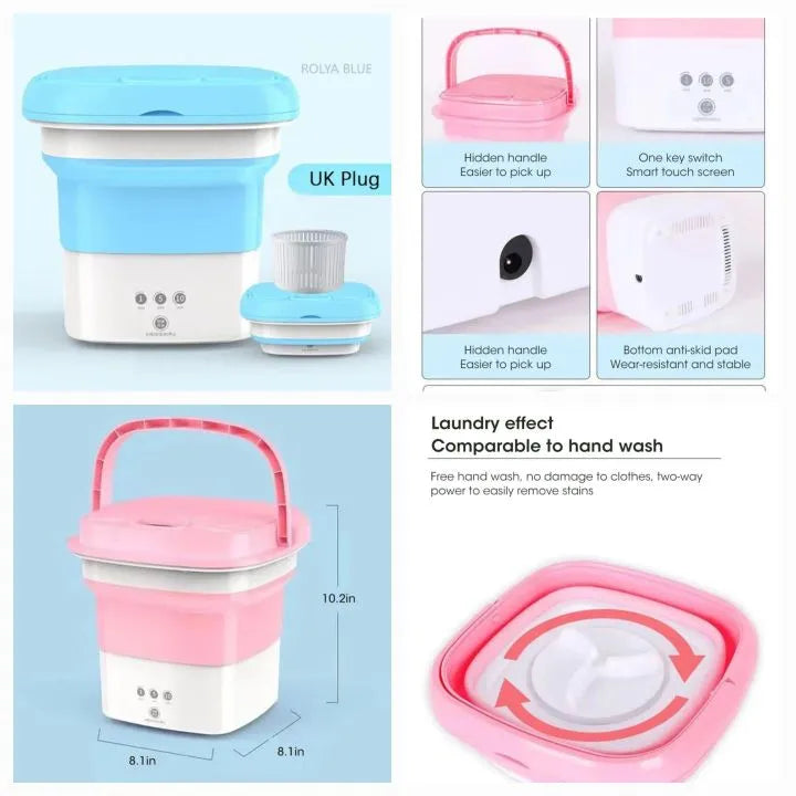 🌟MiniFold™ Portable Washing Machine – Foldable Compact Laundry Washer