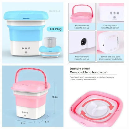 🌟MiniFold™ Portable Washing Machine – Foldable Compact Laundry Washer