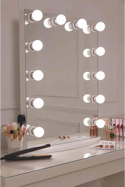 Hollywood LED Vanity Mirror Lights | 10 Dimmable Bulbs | 3 Color Modes | USB Powered Makeup Mirror Lighting Kit