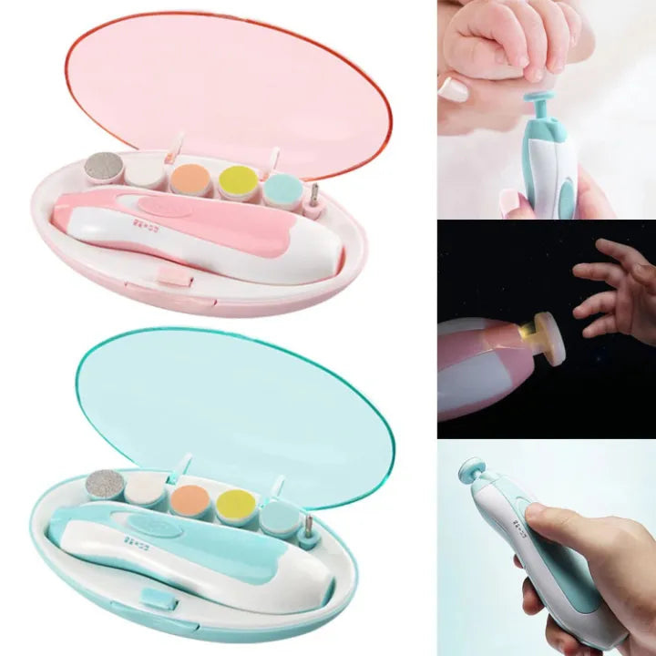 TinyTrim-Baby Electric Nail Trimmer | Safe Nail Clipper & Gentle File Kit For Newborns