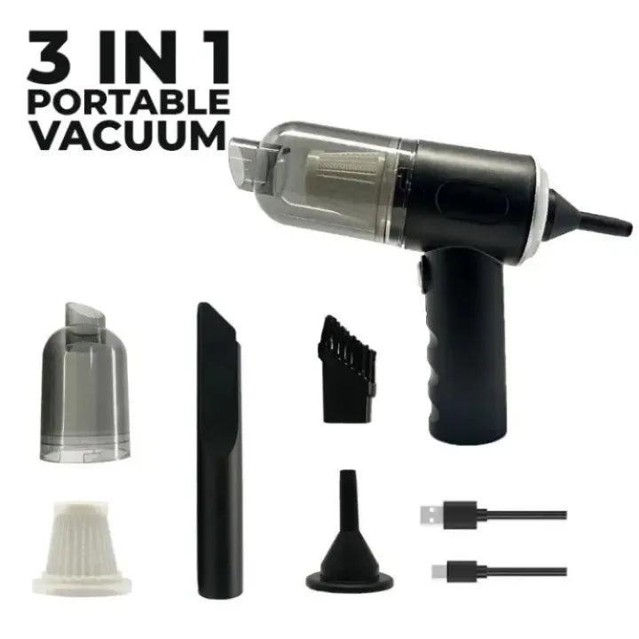 AutoFresh 3-in-1 Wireless Vacuum Cleaner for Car, Home & Office
