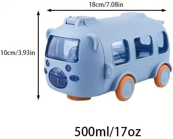 ⭐ Cute Cartoon Kids Water Bottle 500ml | BPA-Free Anti-Spill Bottle with Carry Strap