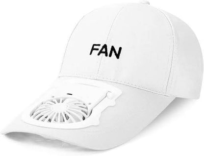 ⭐Rechargeable Cooling Fan Hat | Breathable Mesh Summer Cap with USB Type-C Charging