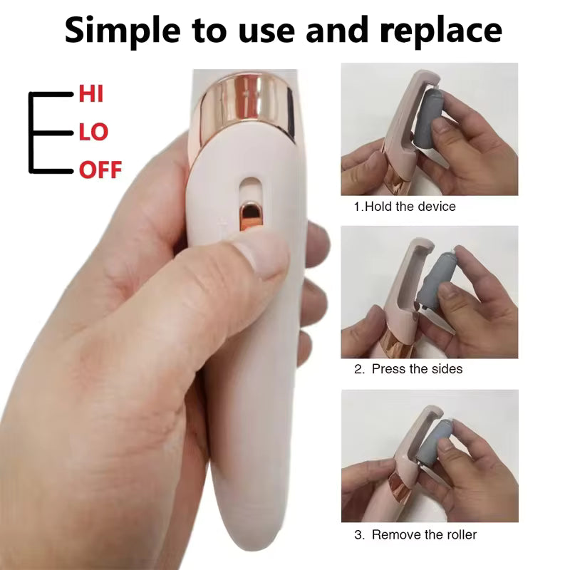 Rechargeable Electric Foot File | Professional Callus Remover & Pedicure Tool for Smooth, Soft Feet | USB Cordless Foot Care Device