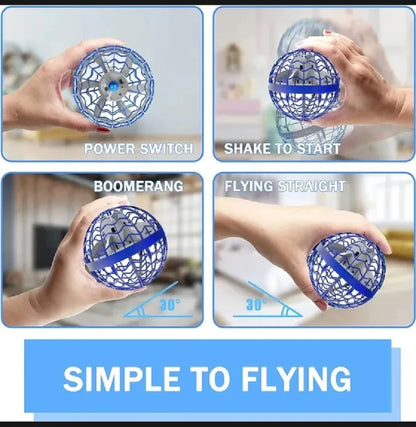 ⭐ Magic Flying Spinner Ball | LED Boomerang Hover Drone Toy