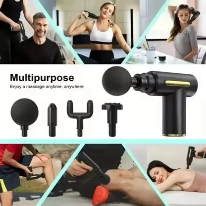 Premium Deep Tissue Massage Gun – Rechargeable Handheld Percussion Muscle Massager for Neck, Back, Shoulders & Legs