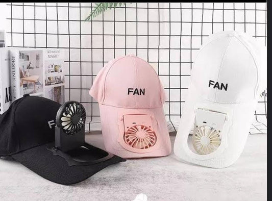 ⭐Rechargeable Cooling Fan Hat | Breathable Mesh Summer Cap with USB Type-C Charging