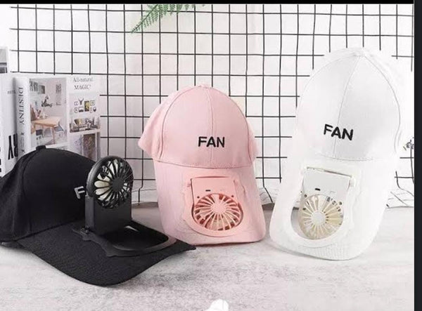 ⭐Rechargeable Cooling Fan Hat | Breathable Mesh Summer Cap with USB Type-C Charging