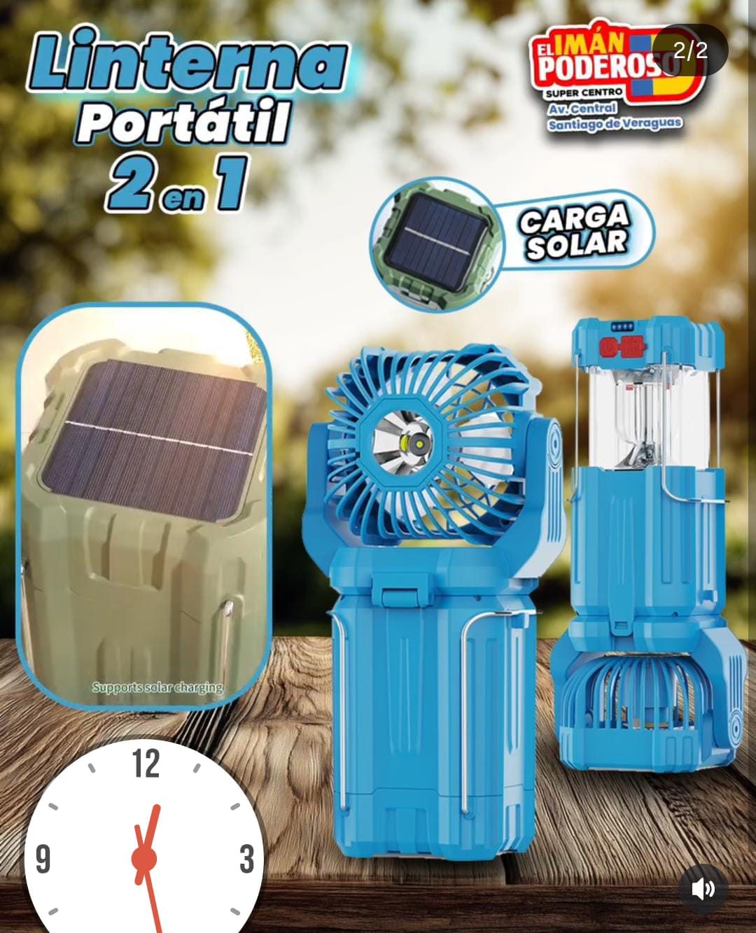 🌟Multifunction Rechargeable Solar Camping Lantern with High-Speed Fan, LED Torch & 5V Power Bank | Portable Emergency Light for Camping, Hiking & Outdoor Adventures