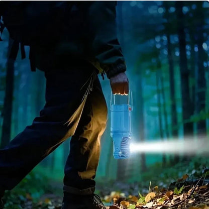 🌟Multifunction Rechargeable Solar Camping Lantern with High-Speed Fan, LED Torch & 5V Power Bank | Portable Emergency Light for Camping, Hiking & Outdoor Adventures