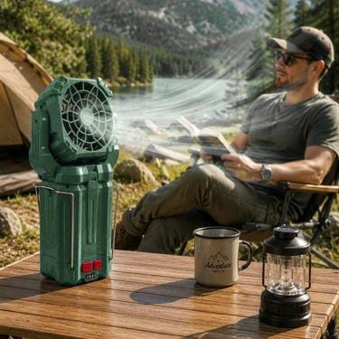 🌟Multifunction Rechargeable Solar Camping Lantern with High-Speed Fan, LED Torch & 5V Power Bank | Portable Emergency Light for Camping, Hiking & Outdoor Adventures