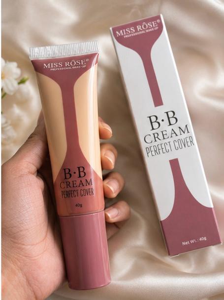 ✨Miss Rose Perfect Cover BB Cream Foundation SPF – 24H Full Coverage Flawless Matte Finish Makeup Cream (40g)