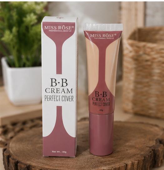 ✨Miss Rose Perfect Cover BB Cream Foundation SPF – 24H Full Coverage Flawless Matte Finish Makeup Cream (40g)