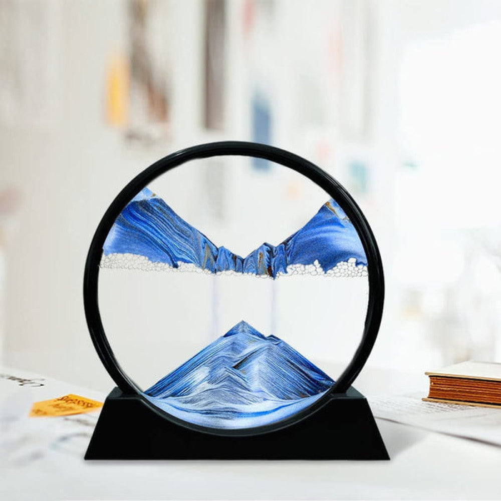 🌌 3D Flowing Sand Art Lamp – Premium LED Moving Sandscape Decor (Random Color)