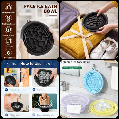 ✨Premium Silicone Facial Ice Bath Bowl – Reusable Cold Therapy & Refreshing Skincare Bowl