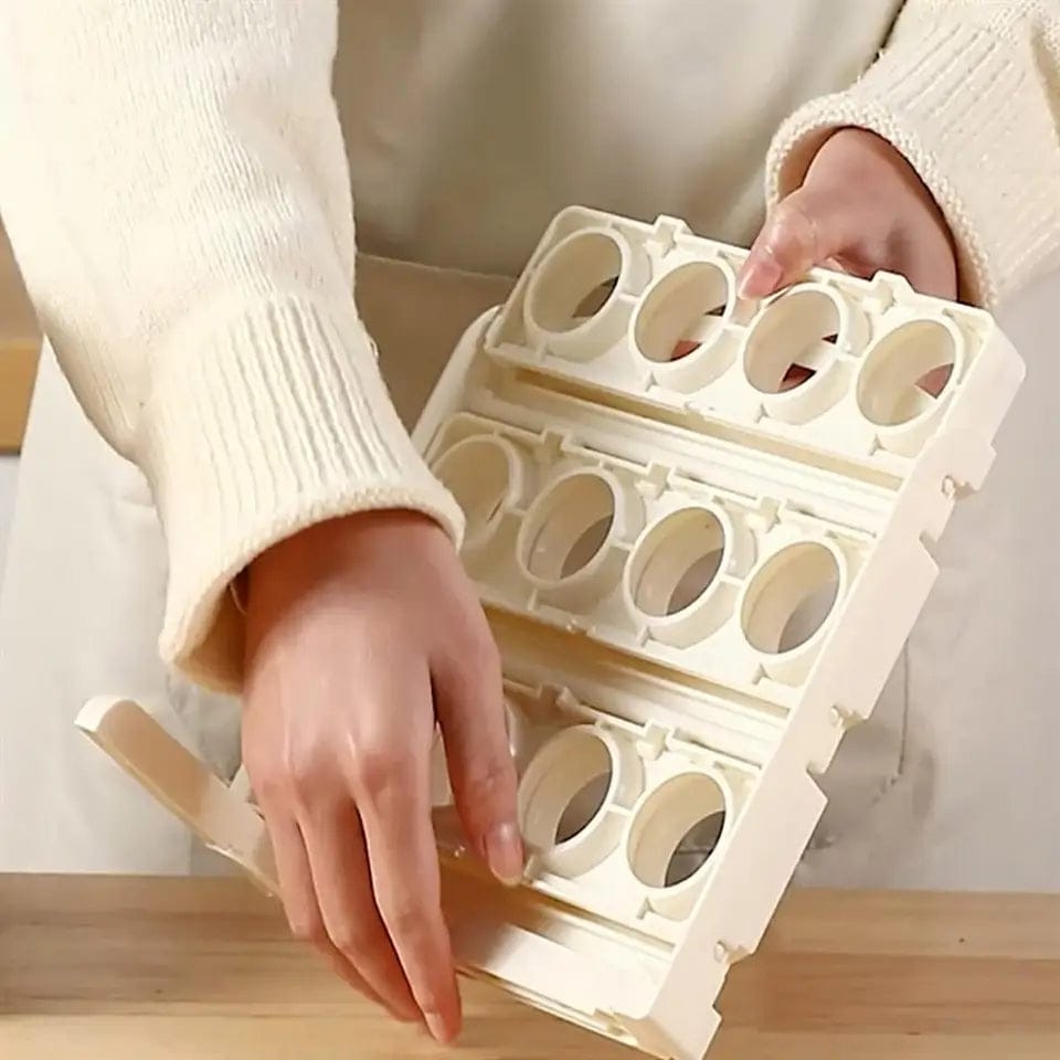 ✨Premium 3-Tier Folding Egg Storage Rack – Space-Saving Organizer for Up to 24 Eggs | High-Quality Kitchen Essential