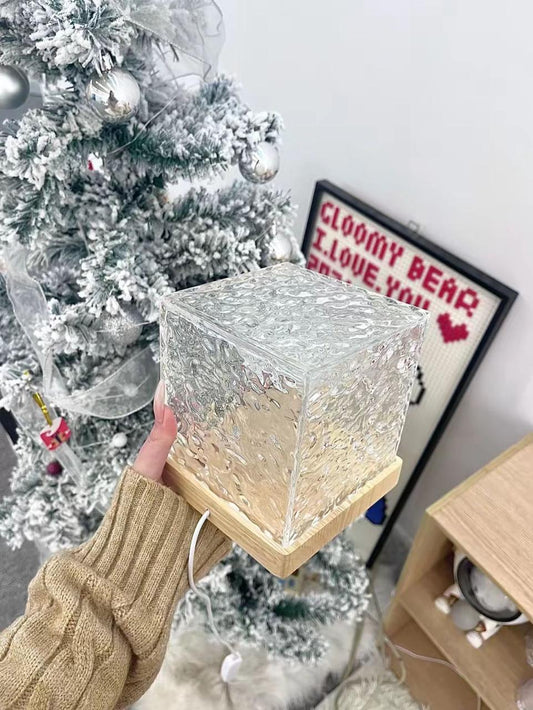 LumiCrystal™ Textured Glass Ambient Table Lamp
