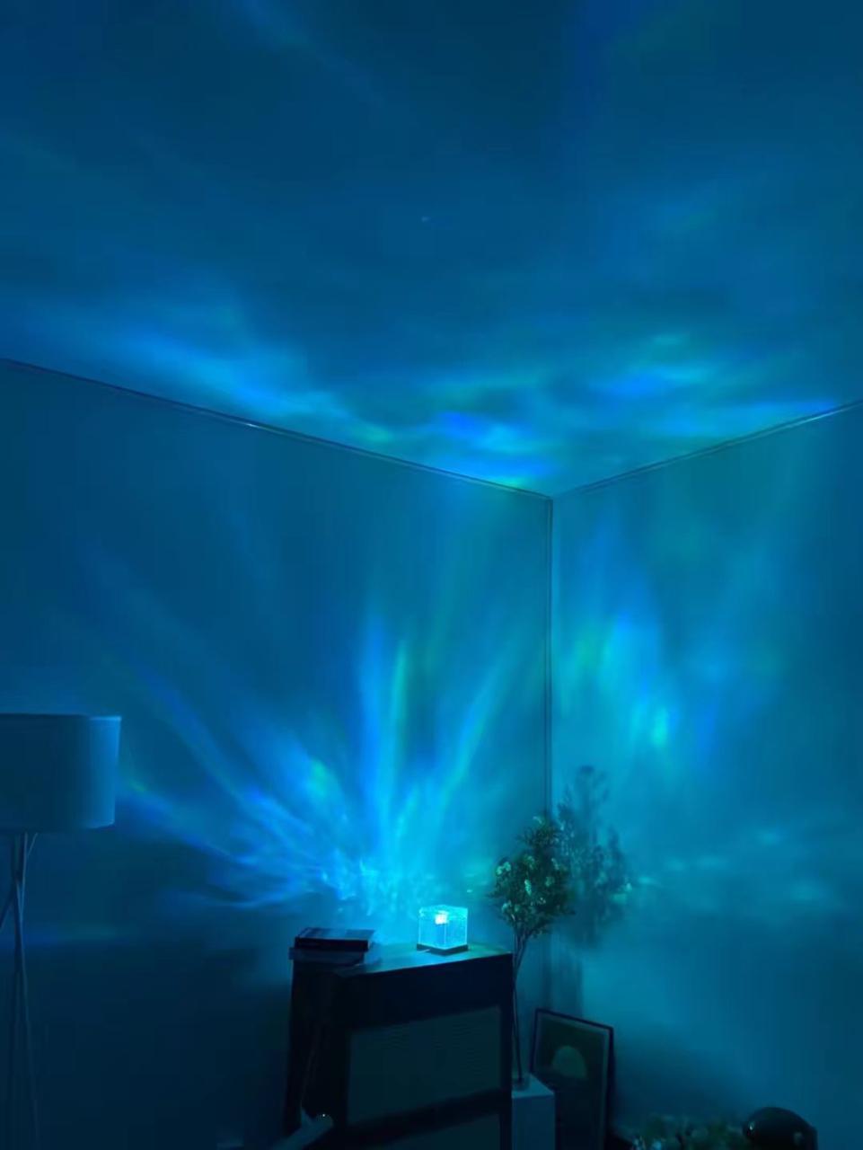 LumiCrystal™ Textured Glass Ambient Table Lamp