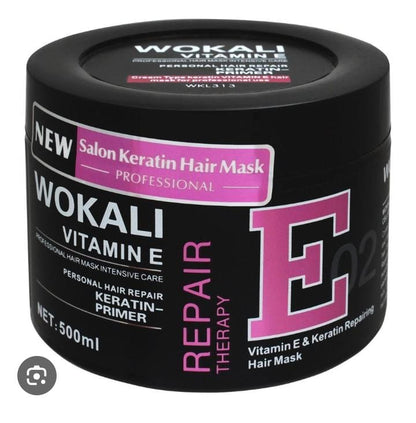 Wokali Vitamin E Salon Keratin Hair Mask – Moisture & Intensive Hair Care | 500ml