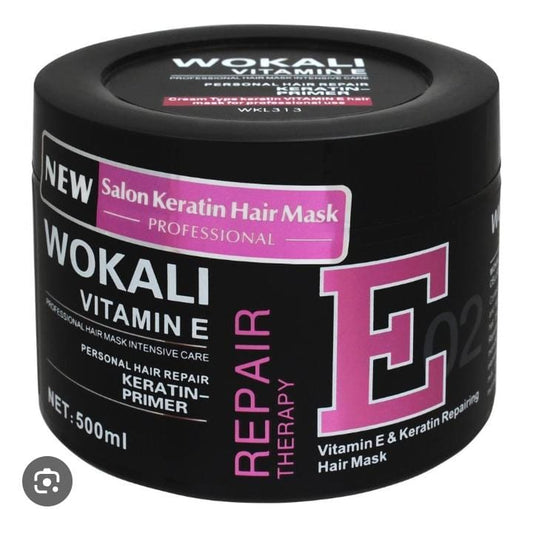 Wokali Vitamin E Salon Keratin Hair Mask – Moisture & Intensive Hair Care | 500ml
