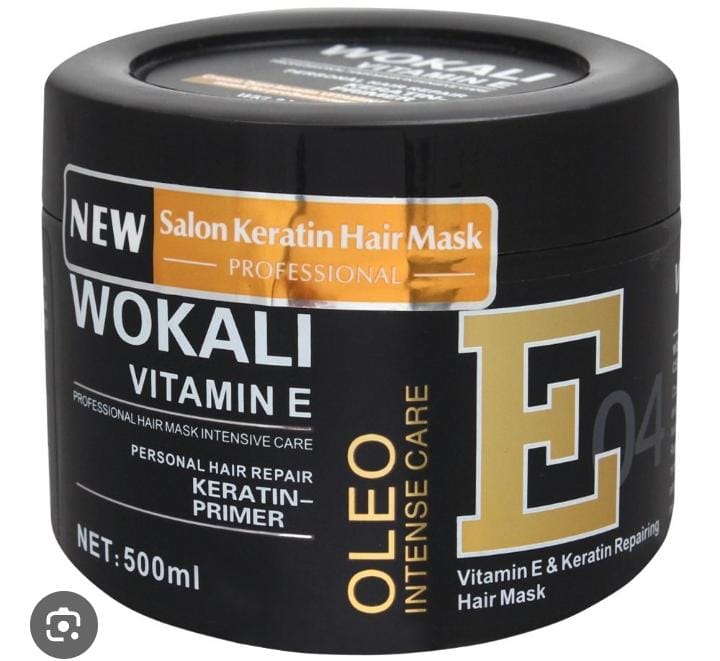 Wokali Vitamin E Salon Keratin Hair Mask – Moisture & Intensive Hair Care | 500ml