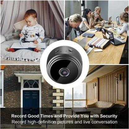 A9 Mini Smart WiFi Security Camera – 1080P HD Portable Indoor Camera with Night Vision & Motion Detection