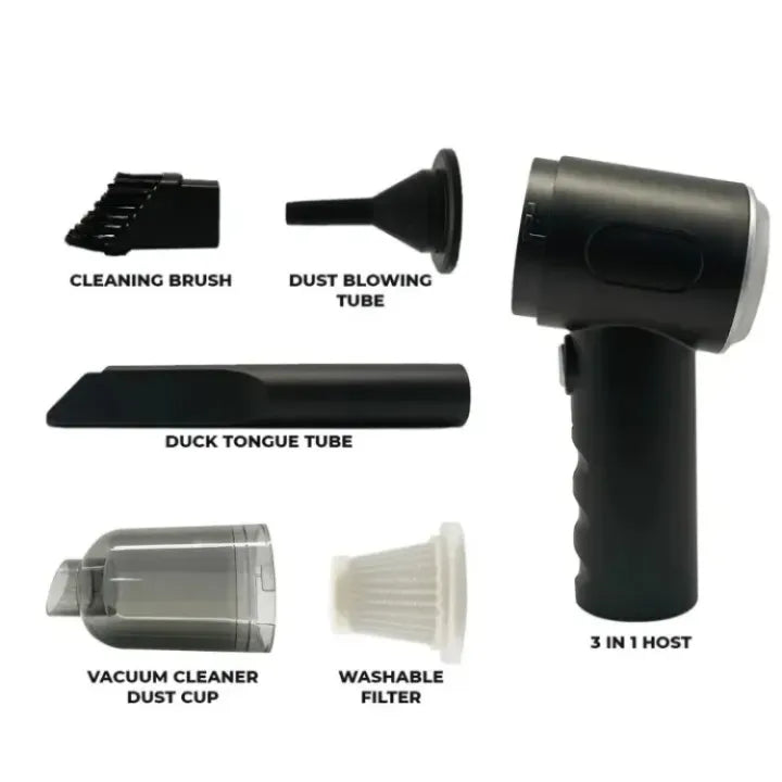 AutoFresh 3-in-1 Wireless Vacuum Cleaner for Car, Home & Office