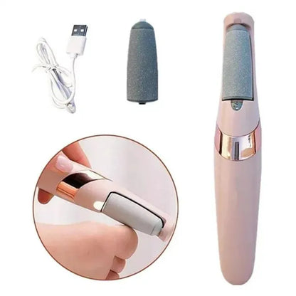 Rechargeable Electric Foot File | Professional Callus Remover & Pedicure Tool for Smooth, Soft Feet | USB Cordless Foot Care Device