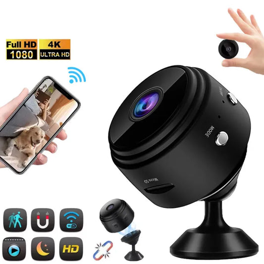 A9 Mini Smart WiFi Security Camera – 1080P HD Portable Indoor Camera with Night Vision & Motion Detection