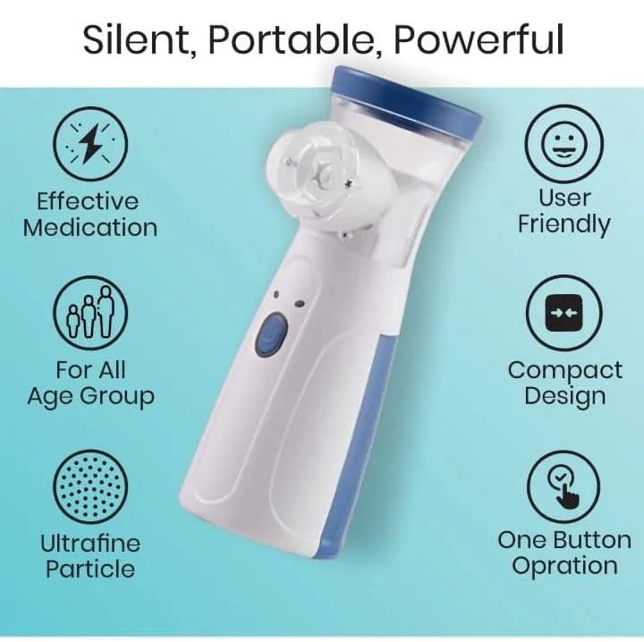 ⭐  Portable Mesh Nebulizer | Silent Handheld Inhaler for Kids & Adults
