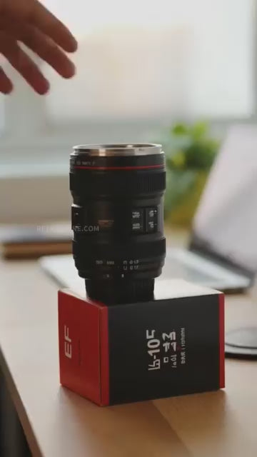 FocusBrew™ Camera Lens Travel Mug