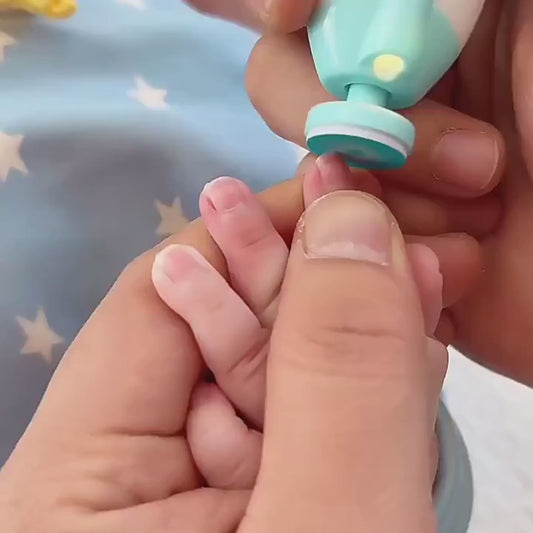TinyTrim-Baby Electric Nail Trimmer | Safe Nail Clipper & Gentle File Kit For Newborns