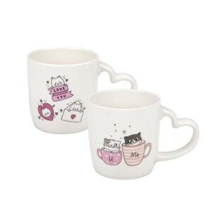 Mug occasions love heart shape handle