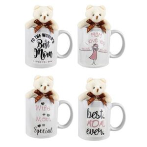 Mug occasions mom w/plush asstd