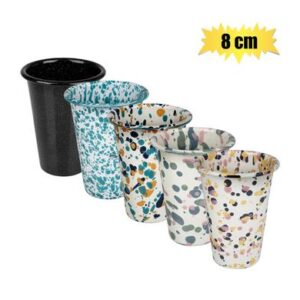 Tumbler enamel 8cm tall