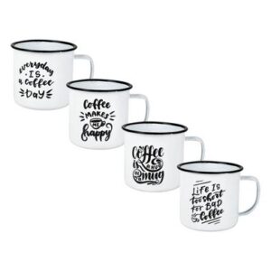 Mug enamel 8cm with sayings