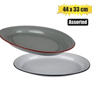 Platter enamel 44x33cm
