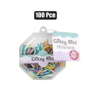 Hair set pastel bands asstd 100pce