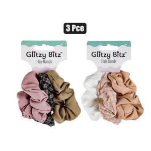 Hair band scrunchie waffle design 3pc