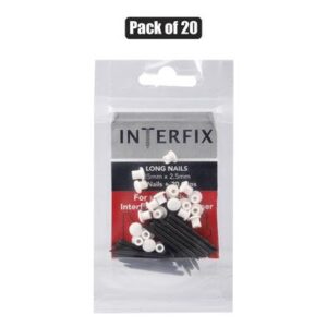 Picture-hanger nails+caps 35mm pack-20