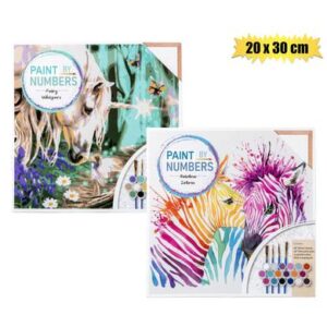Art+craft paint-by-number canvas 20x30cm