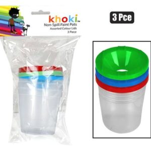Art+craft non spill paint pot 3pc