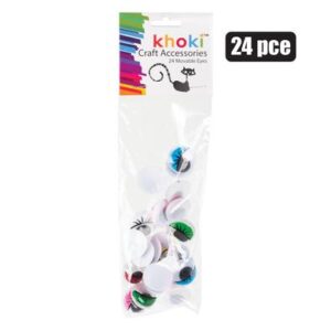 Art+craft diy colour eyes 24 pcs