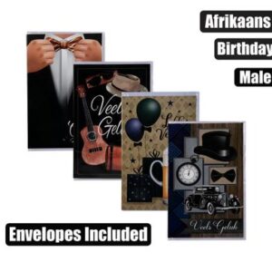 Card & envelope birthday - male afr