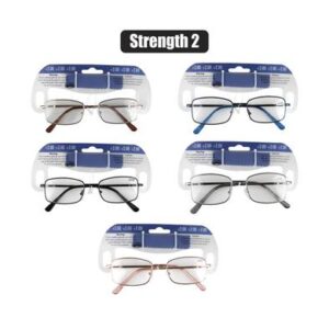 Reading glass metal asstd strength:2